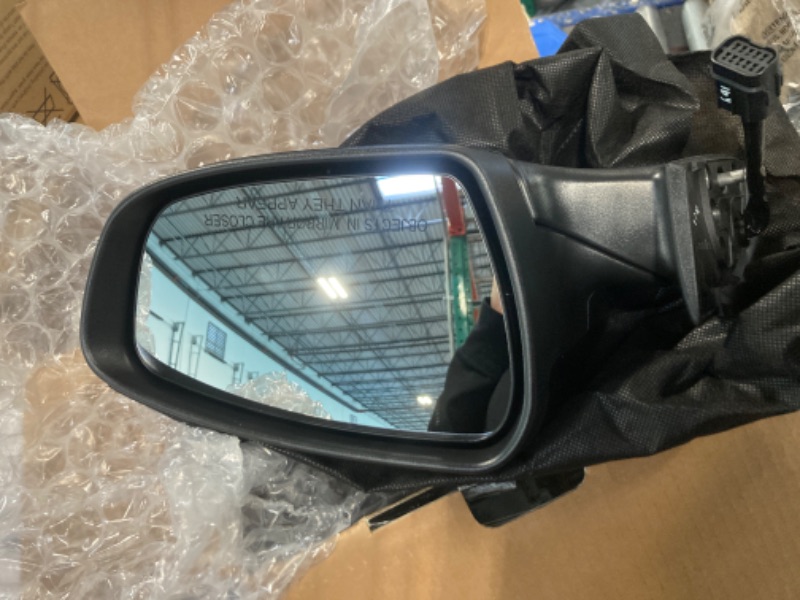 Photo 2 of A-Premium Passenger Side Power Door Mirror - Compatible with Kia Forte 2014-2016, Forte5 2014-2016 - Heated Manual Folding Black Outside Rear View Mirror - Replace# 87620A7200