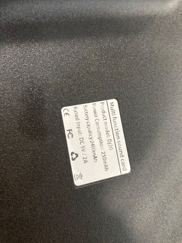 Photo 3 of ***MISSING PIECES*** Daakro Streaming Audio Mixer,Audio Interface with Bluetooth, Mute Button,Individual Control,Volume Fader,Noise Cancellation, 48V Phantom Power for Recording, Streaming, Youtube, TikTok, PC (DJ20)