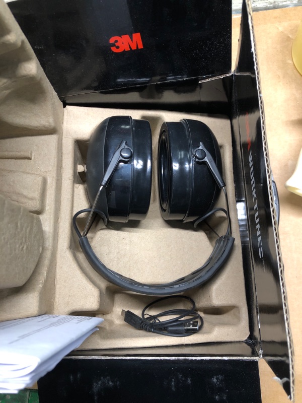 Photo 3 of 3M WorkTunes Connect + Gel Cushions Wireless Hearing Protector, Ear Muffs With Bluetooth Technology, Noise Reduction Rating (NRR) 23 dB, High-Fidelity Speakers & Integrated Microphone (90544-SIOC)