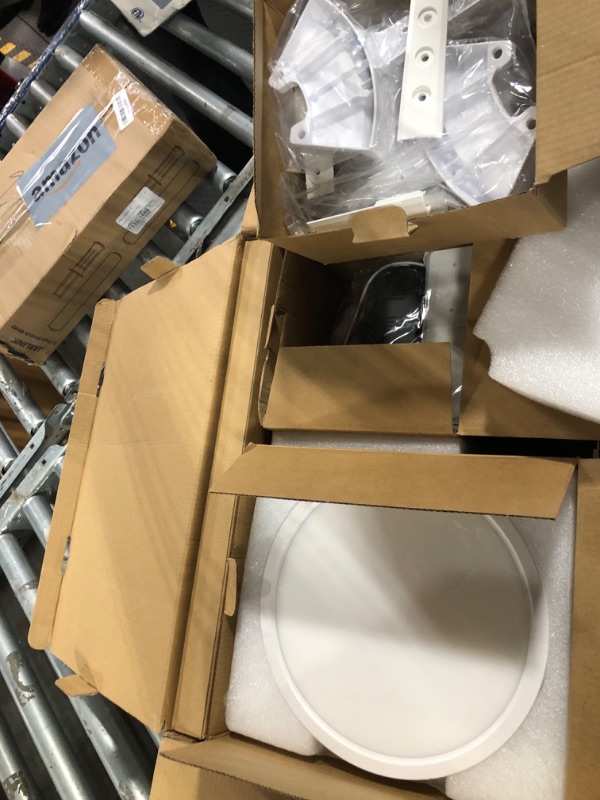 Photo 1 of ocioc 46 Inch Ceiling Fan with Light, Large Air Volume Ceiling Fan with Backlight, Ultra Quiet Reversible DC Motor Dimmable with Remote ?White?