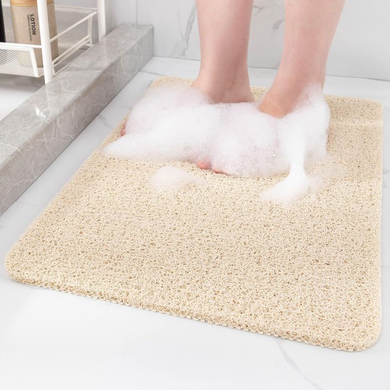 Photo 1 of 
Non-Slip Shower Mat Bathtub Mat for Bath Tub,Anti Slip Bath Tub Mat,Floor Mat,Soft PVC Loofah Bathroom Mats,Foot Scrubber Mat,Quick Drying Easy Cleaning..