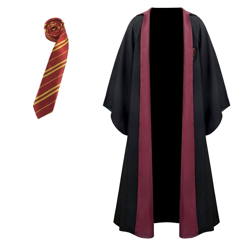 Photo 1 of QAQ-COSPLAY Wizard's Magic Robe School Uniform Adult and Kids Halloween Costumes Hooded Cloak