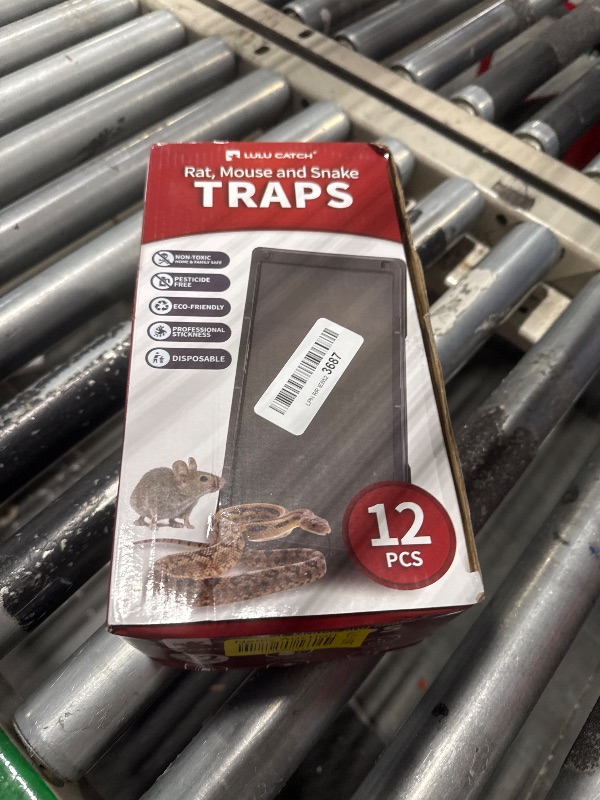 Photo 2 of 
LULUCATCH Super Heavy Duty Mouse Traps for Mice and Snakes with Non-Toxic Glue. Larger Sticky Traps for Indoor, Easy to Set, Safe for Kids and Pets