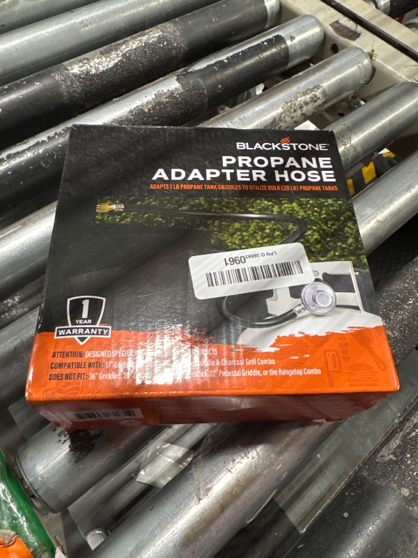 Photo 2 of Blackstone 5471 Propane Adapter Hose & Regulator for 20 lb Tank, Gas Grill & Griddle - Weather Resistant & Corrosion Resistant - Extends Up To 3 Feet