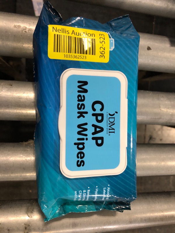 Photo 1 of DMI CPAP Mask Wipes, Removes Oil & Dirt from CPAP Mask & Equipment, Alcohol & Latex Free, CPAP Supplies, Hypoallergenic, Unscented, 72 Count Pack, Extra-Large