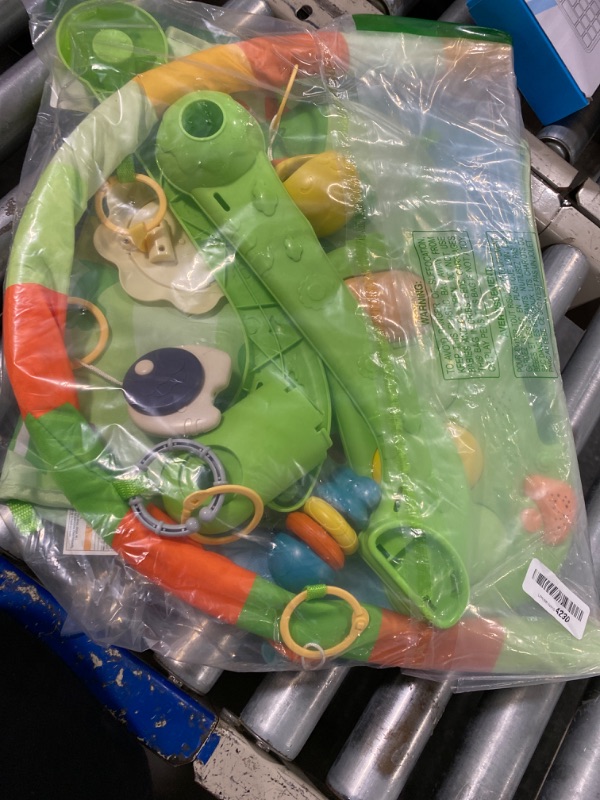 Photo 1 of dearlomum Baby Play Mat Baby Gym,Funny Play Piano Tummy Time Baby Activity Mat with 5 Infant Sensory Baby Toys, Music and Lights Boy & Girl Gifts for Newborn Baby 0 to 3 6 9 12 Months (Green)