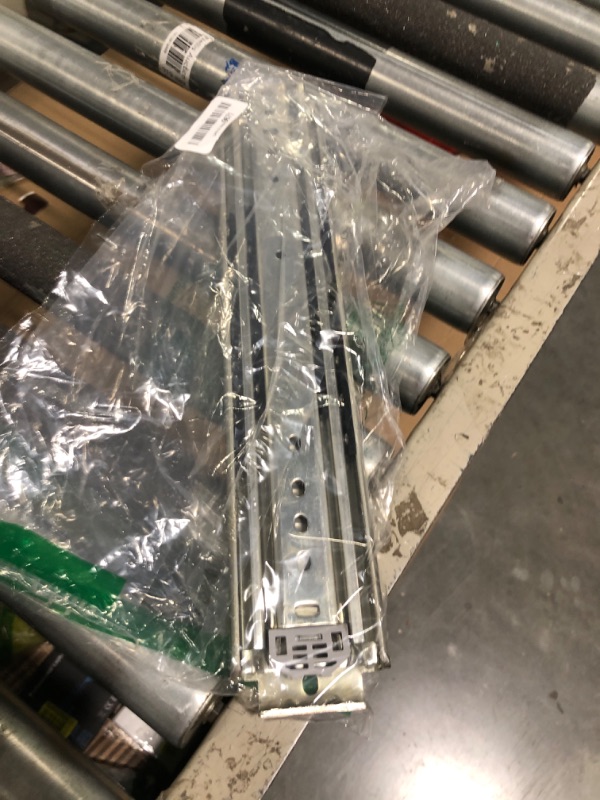 Photo 2 of ***1PC****REGUDA Heavy Duty Drawer Slides Full Extension Locking Runners with Lock 16 18 20 22 24 26 28 30 32 34 36 38 40 Inch Side Mount Ball Bearing Rails 500 Lb (Load:500 lb (No Lock) -W:76mm, 16 inch)