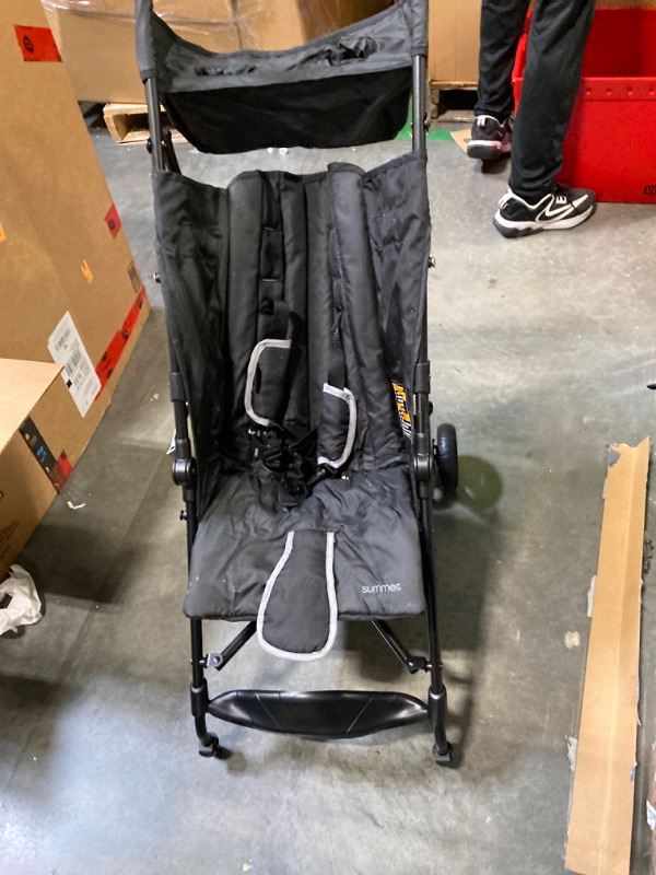 Photo 2 of ***USED***DIRTY***Summer 3Dlite+ Convenience Stroller, Matte Black € Lightweight Umbrella Stroller with Oversized Canopy, Extra-Large Storage and Compact Fold