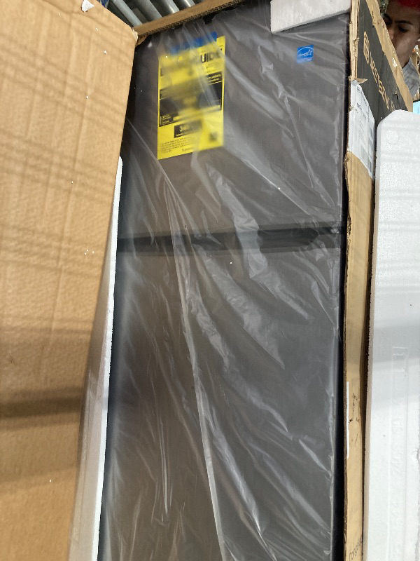 Photo 1 of West Bend Apartment Refrigerator Freestanding Slim Design Full Fridge with Top Freezer for Condo, House, Small Kitchen Use, 7.4-Cu.Ft, Metallic