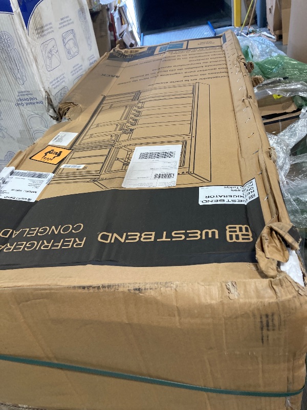 Photo 1 of West Bend Apartment Refrigerator Freestanding Slim Design Full Fridge with Top Freezer for Condo, House, Small Kitchen Use, 7.4-Cu.Ft, Metallic