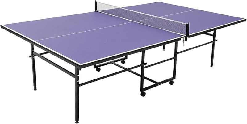 Photo 1 of  Table Tennis Tables,9 ft Indoor/Outdoor Portable Ping Pong Table Game with Net 