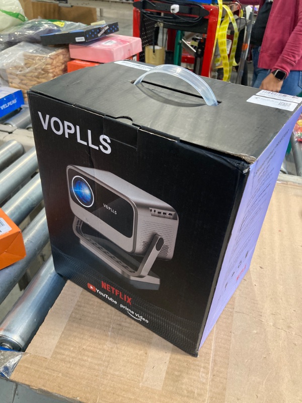 Photo 2 of [Netflix Officially and AI Auto Focus] VOPLLS 4K Projector with WiFi and Bluetooth