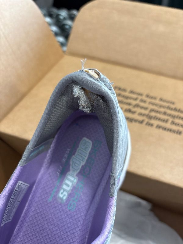 Photo 1 of **DAMAGED**Skechers Women's Hands Free Slip Ins Summits Dazzling Haze Sneaker, Grey Mint, 9.5 Wide