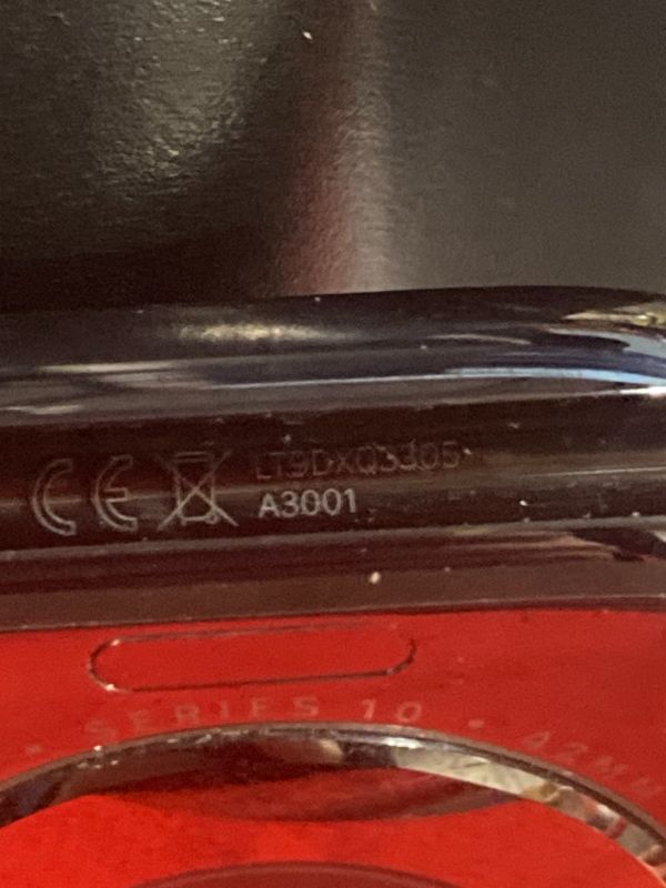 Photo 1 of *****LOCKED**** Apple Watch Series 10 [GPS + Cellular 42mm case] Smartwatch with Slate Titanium Case with Black Sport Band - S/M. Fitness Tracker, ECG App, Always-On Retina Display, Water Resistant