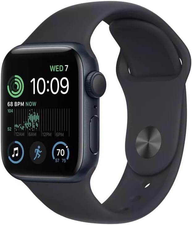 Photo 1 of Apple Watch Series 7 [GPS 45 mm case] Smartwatch with Black Aluminum Case with Ink Sport Loop