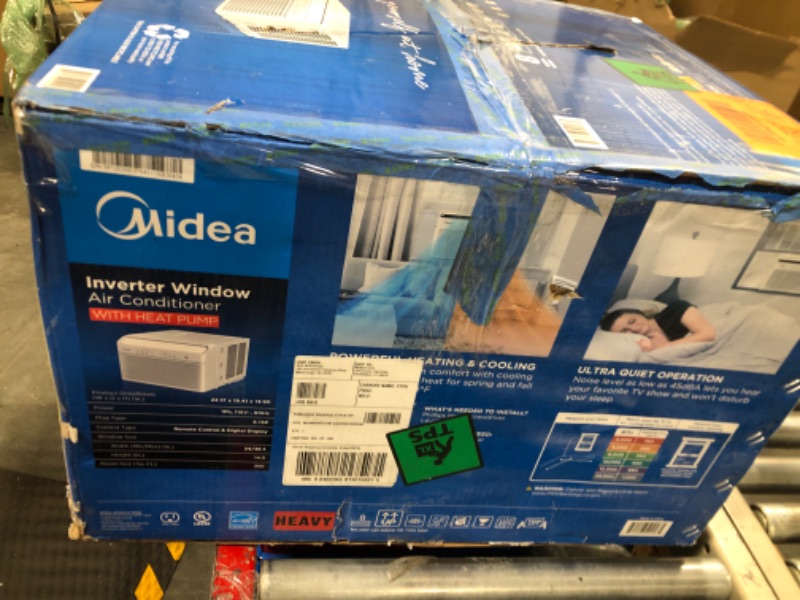 Photo 1 of Midea 8000 BTU Window Air Conditioner with Heat, Inverter Tech Ultra-Quiet Operation, 35% Energy-Saving, APP & Voice Smart Control, Energy Star Rated, Cools up to 350 Sq. Ft., fits Summer and Fall