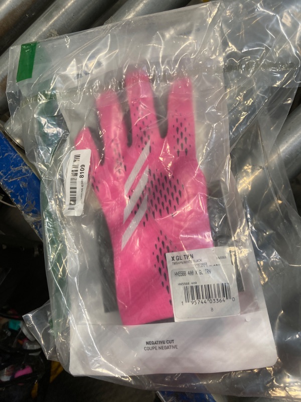 Photo 2 of adidas Unisex-Adult X Training Goalie Gloves, Team Shock Pink/White/Black, 8