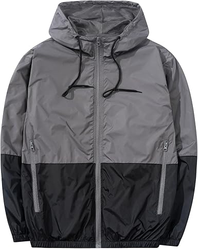 Photo 1 of 
Champion Big and Tall Rain Jacket - Hoodie Anorak Windbreaker Jacket for Men