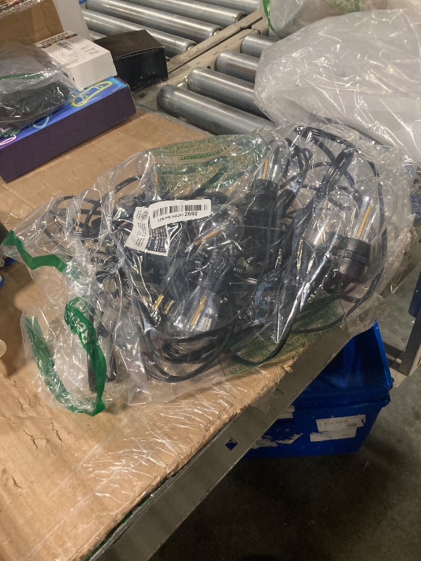 Photo 1 of addlon 50FT LED Outdoor String Lights with Edison Shatterproof Bulbs, Weatherproof Strand, Commercial Grade Patio Lights, Decorative for Garden or Patio, Black