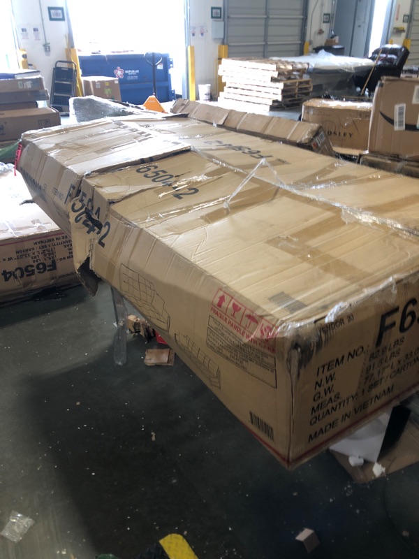Photo 1 of ***VERY LARGE AND HEAVY ITEM*** ***Pick up with truck*** 3pc Reversible Sectional Sofa Set W/ Ottoman (Brown)