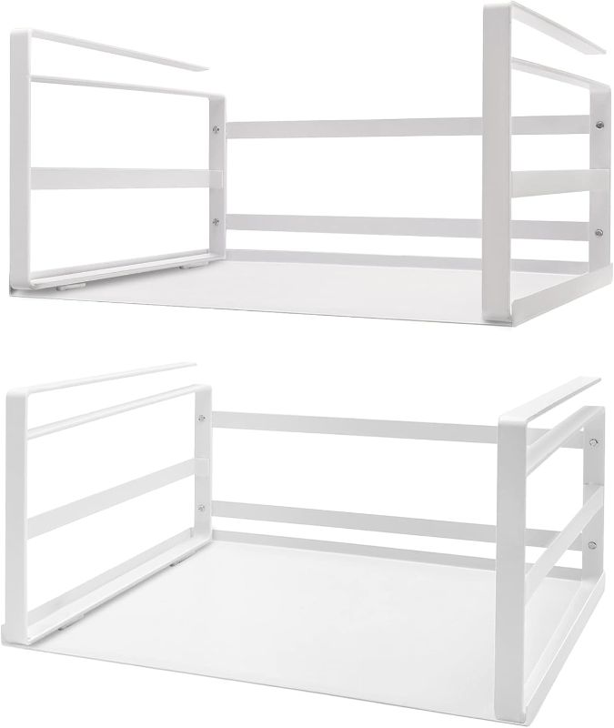 Photo 1 of 
Nxconsu 2Pack Under Shelf Storage Basket Organizer Hanging Holder for Cabinet Pantry Kitchen Cupboard Desk Counter Bookshelf Organization Add-on Space Saver Heavy Duty Slide-in Black

