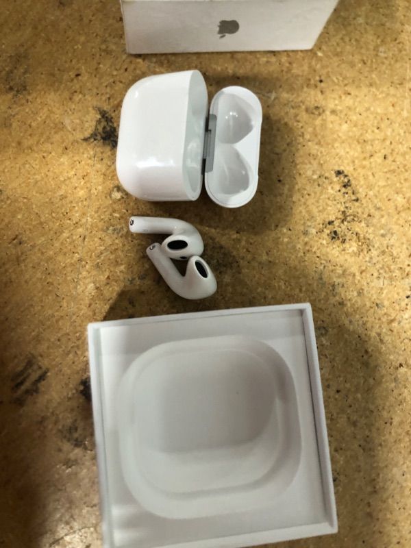 Photo 3 of Apple AirPods 4 Wireless Earbuds, Bluetooth Headphones, Personalized Spatial Audio, Sweat and Water Resistant, USB-C Charging Case, H2 Chip, Up to 30 Hours of Battery Life, Effortless Setup for iPhone