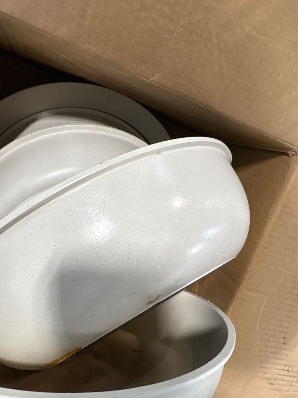 Photo 1 of **USED**CAROTE Pots and Pans Set Non Stick, Cookware Sets, Kitchen Set, Oven/Fridge Safe, Space Saving Pots Set, Nonstick Cooking Set with Versatile Detachable Handle, Induction RV Set, Cream White