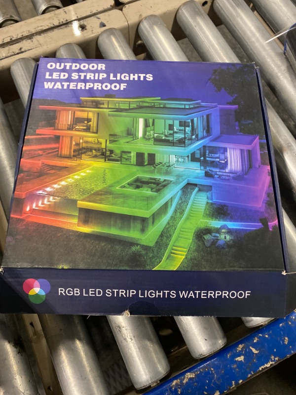 Photo 2 of 300ft Waterproof LED Strip Lights with Bluetooth App, RGB Exterior Rope Lights for Balcony, Deck, Roof, Pool - IP68, Self-Adhesive, Music Sync