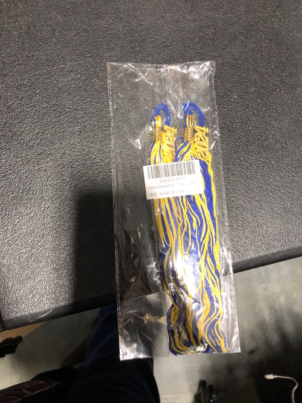 Photo 1 of 2024 Graduation Tassel, 2024 Tassel Graduation, 2 PCS Graduation Tassel 2024, 2024 Graduation Cap Tassel with 2024 Year Gold Charm for Graduation Hat Graduation Decoration Class of 2024, Blue Gold