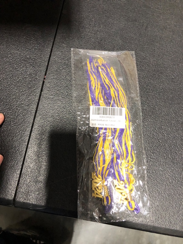 Photo 2 of 2024 Graduation Tassel, 2024 Tassel Graduation, 2 PCS Graduation Tassel 2024, 2024 Graduation Cap Tassel with 2024 Year Gold Charm for Graduation Hat Graduation Decoration Class of 2024, Purple Gold