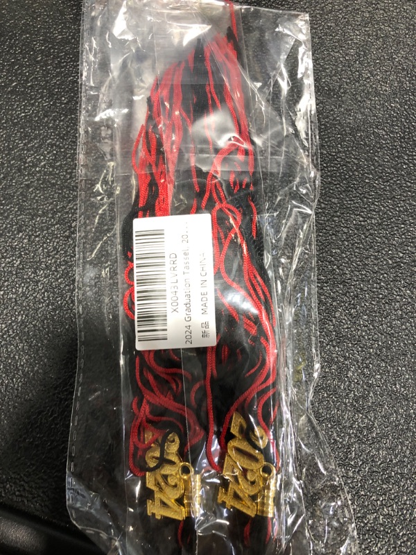 Photo 2 of 2024 Graduation Tassel, 2024 Tassel Graduation, 2 PCS Graduation Tassel 2024, 2024 Graduation Cap Tassel with 2024 Year Gold Charm for Graduation Hat Graduation Decoration Class of 2024, Red Black