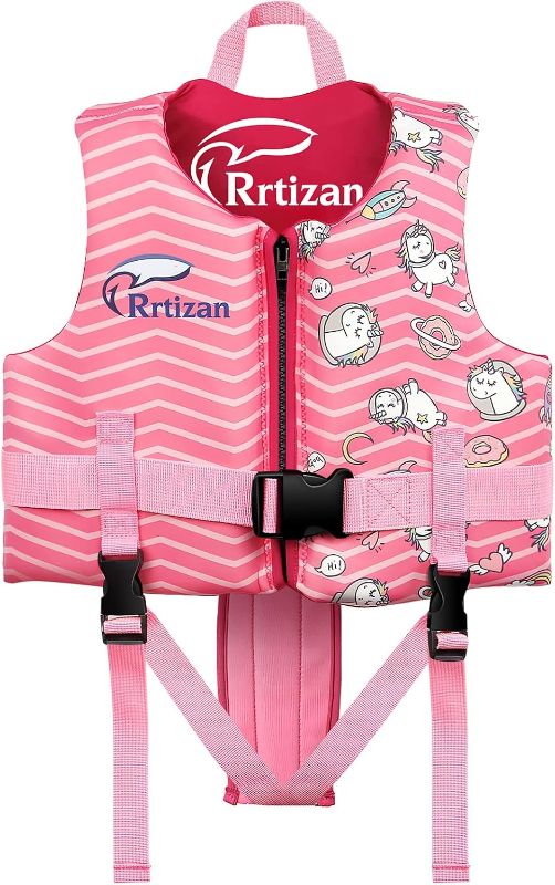 Photo 1 of 
Rrtizan Toddler Swim Vest Kids Life Vests Baby Pool Float with Adjustable Safety Strap, Children Swimming Aid Floaties for 2-9 Years Boys and Girls