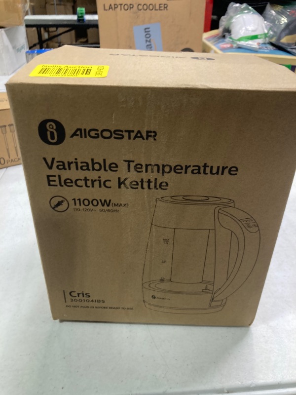 Photo 2 of Aigostar Electric Kettle Temperature Control and Tea Infuser 1.7L