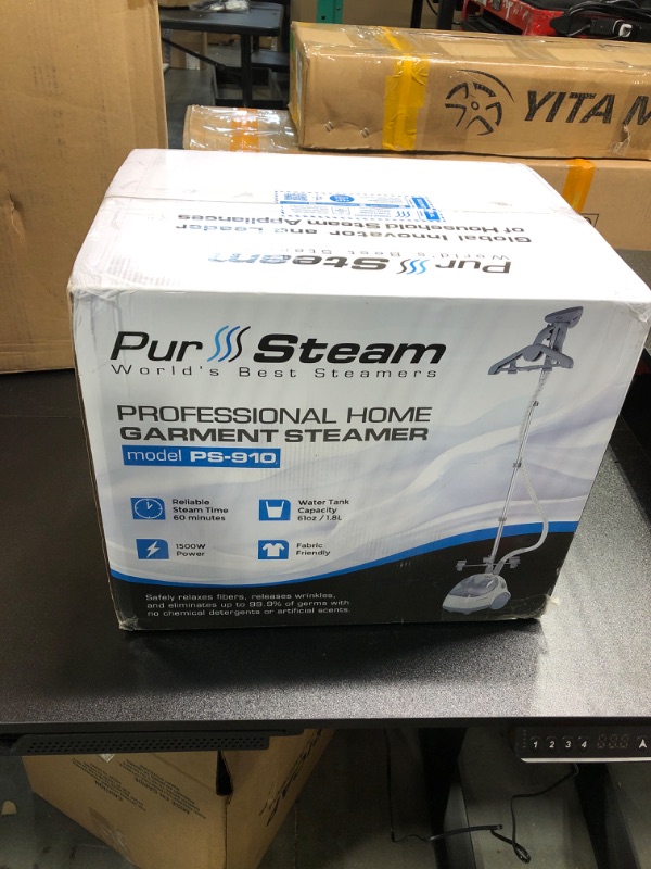 Photo 2 of ***PHOTO SIMILAR TO THE PRODUCT***PurSteam Garment Steamer Professional Heavy Duty Industry Leading 2.5 Liter (85 fl.oz.) Water Tank, 60+min of Continuous Steam with 4 Level Steam Adjustment