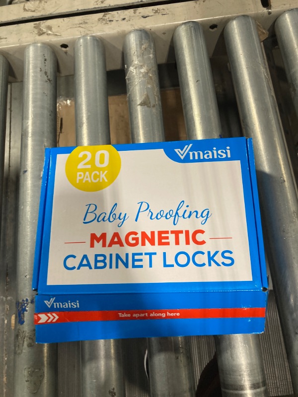 Photo 2 of 20 Pack Magnetic Cabinet Locks Baby Proofing - Vmaisi Children Proof Cupboard Drawers Latches - Adhesive Easy Installation