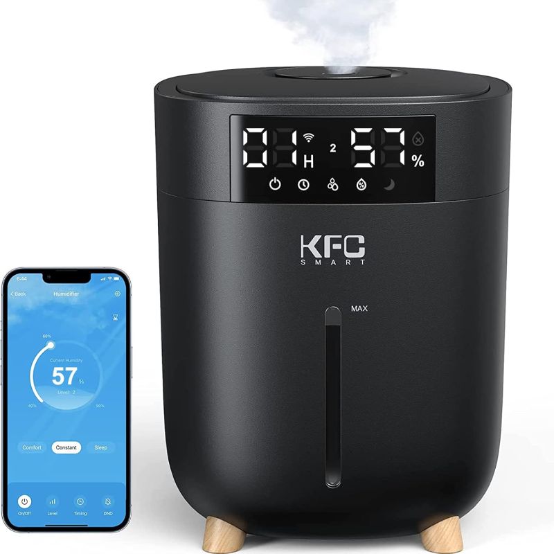 Photo 1 of ***USED****KFC Humidifiers for Bedroom Large Room - Smart 8L Top Fill Cool Mist Home, Nursery, Baby, Plant with Essential Oil Diffuser, Ultrasonic Air Humidifier Adjustable 360° Rotation Nozzle (WB-JS2101)