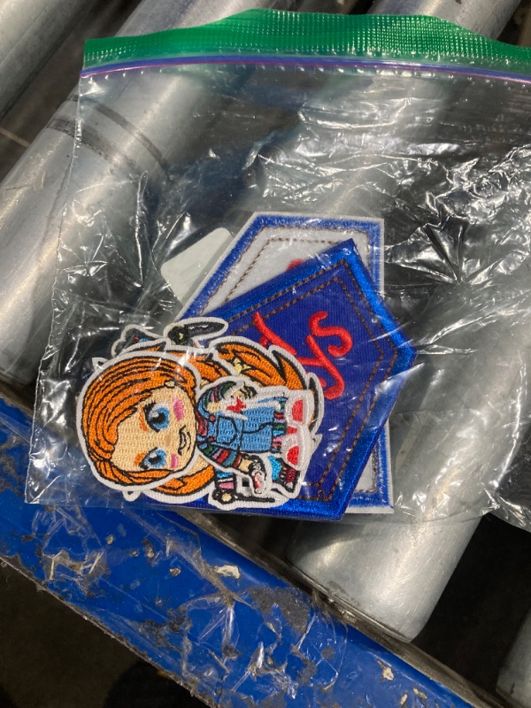 Photo 2 of ***Missing One***
6 PCS Good Guys Patches for Chucky Costume Adult Women Adult Men Chucky Shirt Sweater Halloween Patches Good Guys Overalls Chucky Tattoos Temporary Halloween Tattoos - Iron On