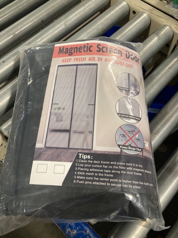 Photo 2 of ***Not Exact***
Magnetic Screen Door - Fit for Door Size:36 x 82 Inch, Screen Itself Size:38"x83", Hands Free Mesh Partition,Heavy Duty Curtain Keeps Bugs Out, Frame Hook & Loop, Pet and Kid Friendly