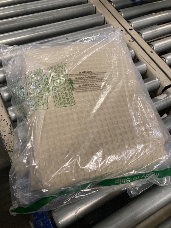 Photo 1 of PHF Ultra Soft Waffle Weave Blanket Queen Size 90"x 90"- Washed Lightweight Breathable Cozy Woven Blanket Perfect for Spring Summer - Great Decor for Couch Bed Sofa Home Car - Khaki