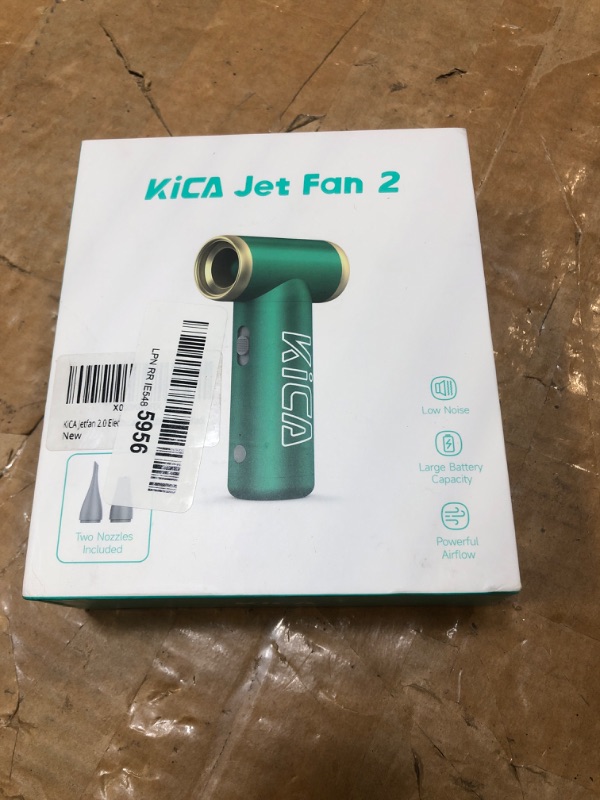 Photo 2 of ***SOLD FOR PARTS, NO RETURNS***
KiCA Jetfan 2.0 Electric Air Duster for Computer/Keyboard/House Cleaning/Camera Lens/Camping/BBQ/Car/Barbershop/Hair Drying,100000RPM,Upgraded Nozzle/BatteryLife,Air Can Substitute Tool-Black