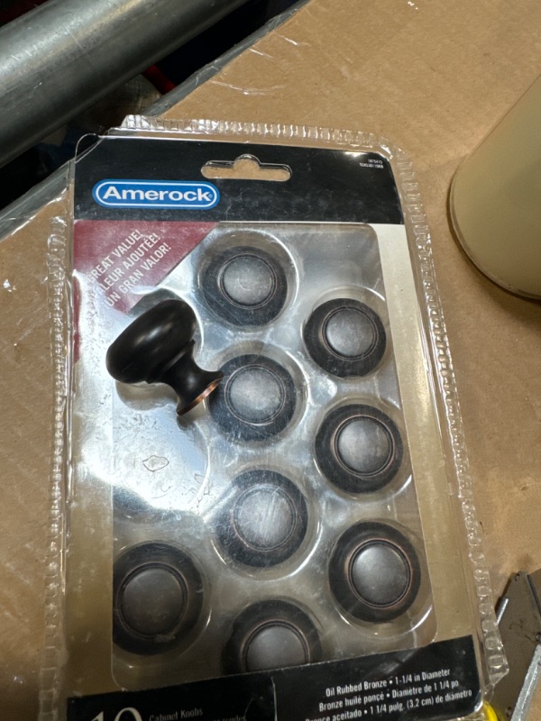 Photo 2 of Amerock | Cabinet Knob | Oil Rubbed Bronze | 1-1/4 inch (32 mm) Diameter | Everyday Heritage | 10 Pack | Drawer Knob | Cabinet Hardware