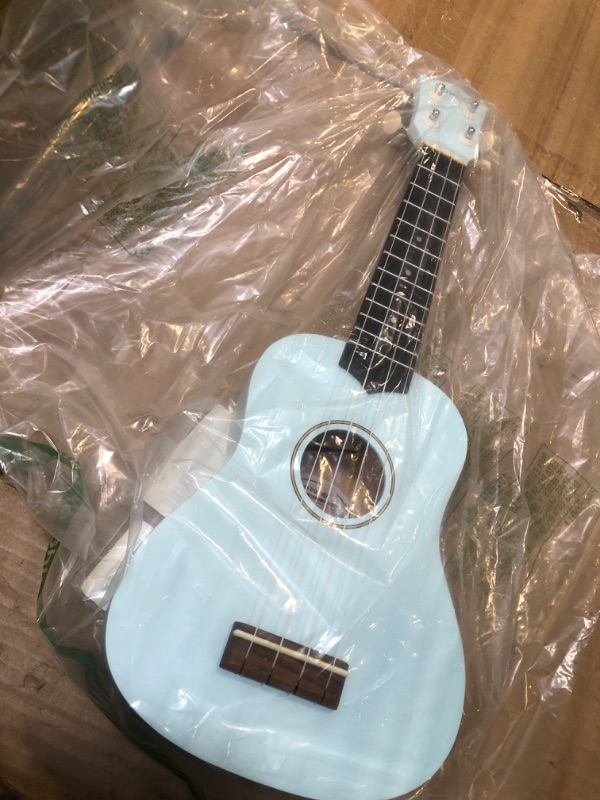 Photo 2 of *****FINASL SALE /NO RETURN*****Donner Soprano Ukulele for Beginner 21 Inch Matte Ukulele Beginner Kit with Bag Strap Tuner Strings Picks Cloth