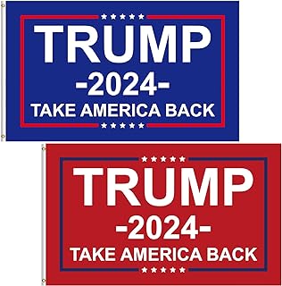 Photo 1 of 2 pack Trump 2024 Flag,Trump 2024 Garden Flag and banner,3 piece flag set Trump?president Trump Flag,Banner Indoor Outdoor,Banners for Indoor/Outdoor Decorations.