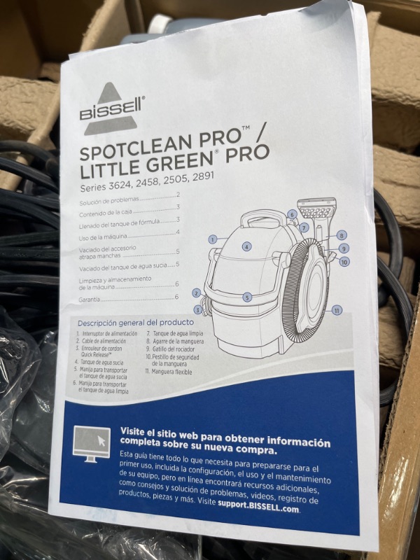 Photo 3 of ***AS IS / NO RETURNS -  FINAL SALE***
BISSELL SpotClean Pet Pro Portable Carpet Cleaner