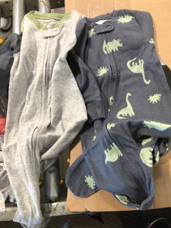 Photo 2 of *****Only 2 pcs******Simple Joys by Carter's Toddlers and Baby Boys' Snug-Fit Footed Cotton Pajamas