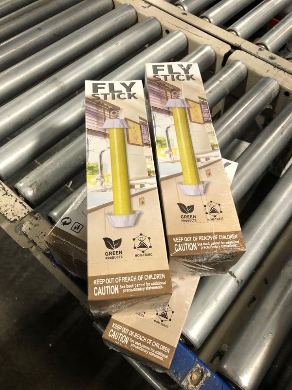 Photo 1 of ***Factory Sealed***
Qualirey Fly Traps for Indoor Outdoor Hanging Fly Stick Sticky Mosquito Trap Fruit Fly Stick Trap Home Insect Fly Sticky Trap, 10 x 2.5 Inches (Yellow,4 Pcs)