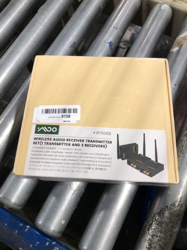 Photo 2 of ***Factory Sealed***
YMOO 3 in 1 2.4Ghz Wireless Audio Transmitter and Receiver,2 Receivers for Two Speakers,20ms Ultra Low Latency,48kHz/24bit HiFi,320ft Range RCA Jack Wireless Adapter for TV/Speaker/PC/Home Stereo