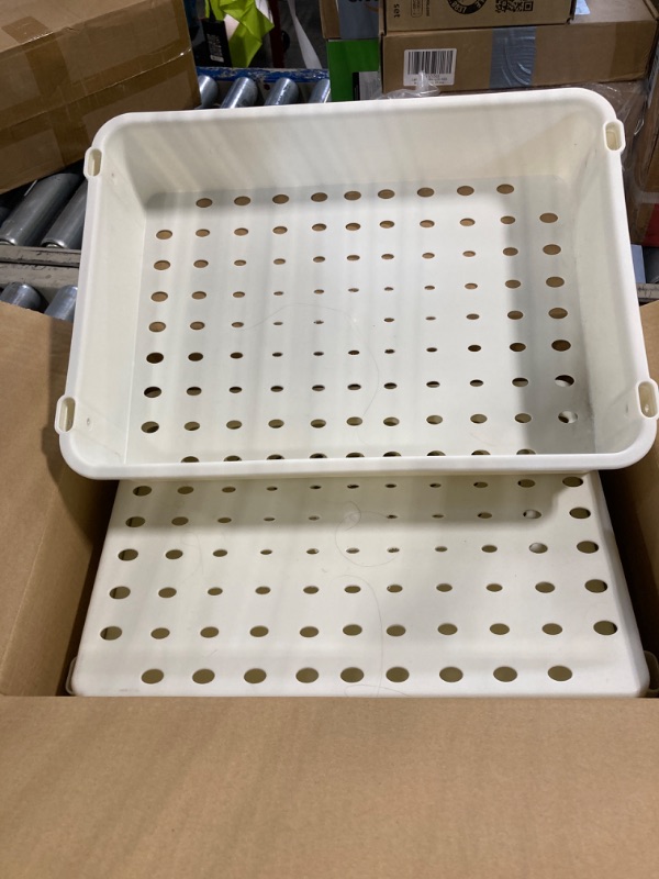 Photo 1 of 3-Tier Utility Rolling Cart,Mobile Utility Cart with Lockable Caster Wheels,Storage Shelves Organizer Cart, 3 Hanging Baskets, Easy Assembly,for Bathroom, Kitchen, Office, Workshop,White