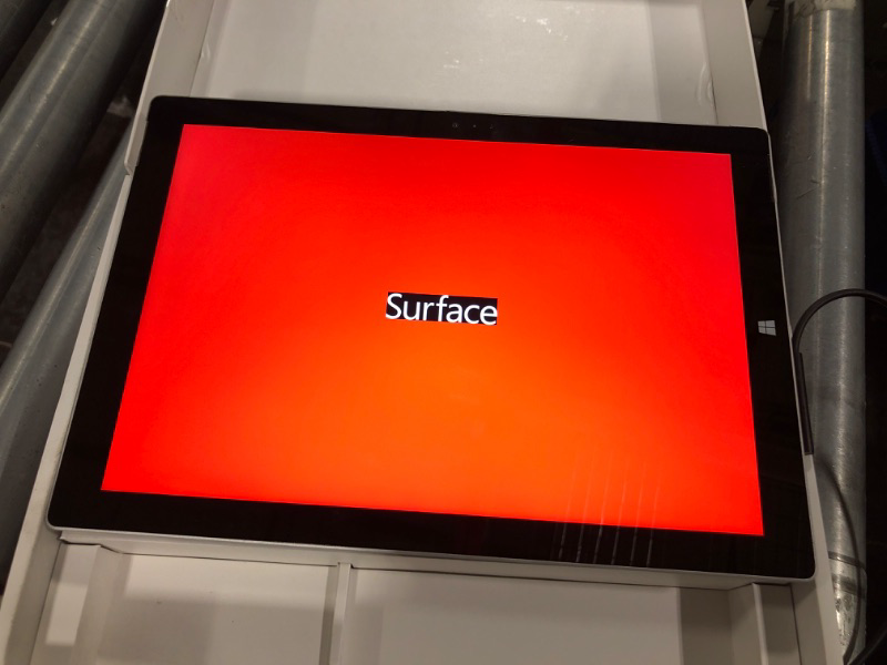 Photo 3 of ***AS IS / NO RETURNS -  FINAL SALE*** ***FOR PARTS***
***Stuck on screen shown*** ***Damage to charger, but still functional***
Microsoft Surface Pro 2-in-1 Laptop/Tablet (2024), Windows 11 Copilot+ PC, 13" Touchscreen OLED Display, Snapdragon X Elite (1