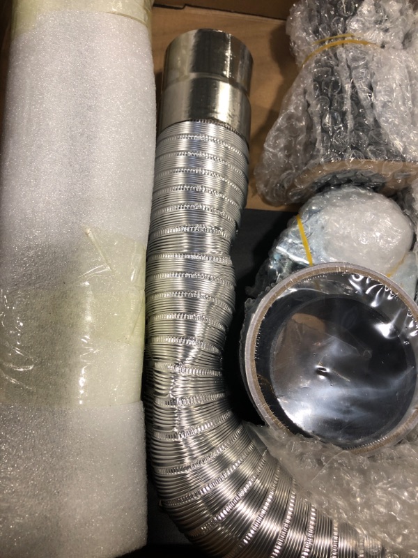 Photo 1 of Generator Exhaust Extension Silencer Kit With Insulated Through-Wall Mounting Plate, Compatible with Firman T07571, T07573, WH03242 and H07552, Honda EU7000is, EU6500is